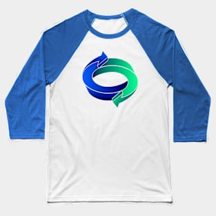 Recycle blue and green Baseball T-Shirt